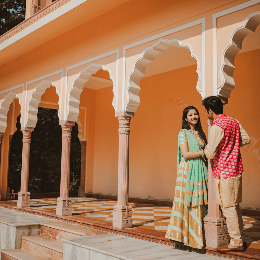 Pre-wedding shoot at Umaid Palace