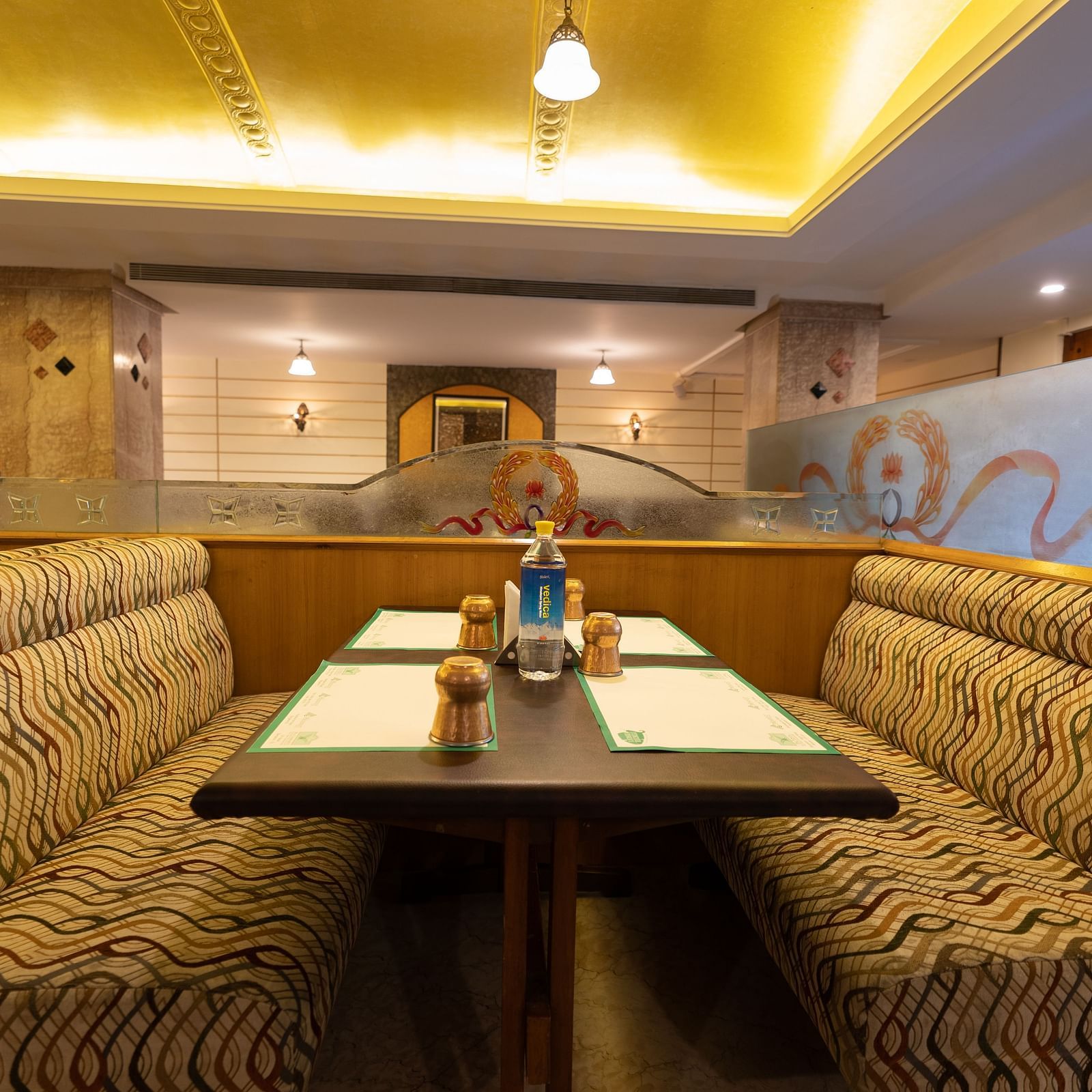 Seating arrangements inside the restaurant - Hotel Pai Comforts, JP Nagar