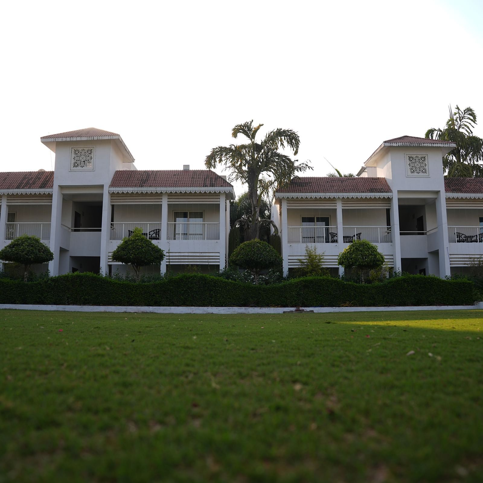 a view of Lords Hrim Akshara Resort Basar from the lawn area