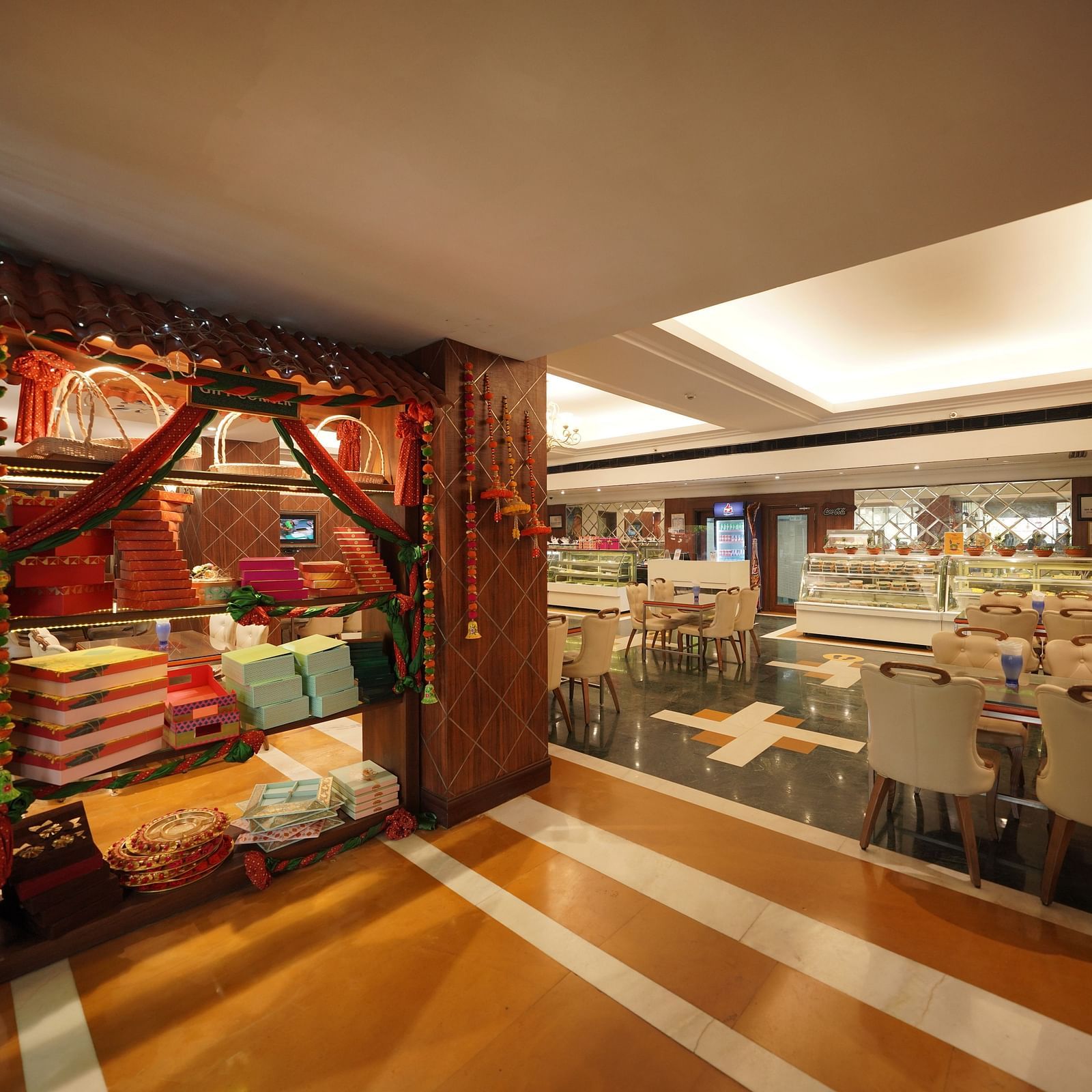 inside dining space at the restaurant - Mayfair Lagoon, Bhubaneswar 2