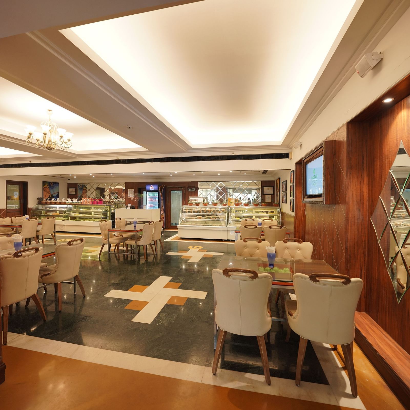 inside dining space at the restaurant - Mayfair Lagoon, Bhubaneswar 1