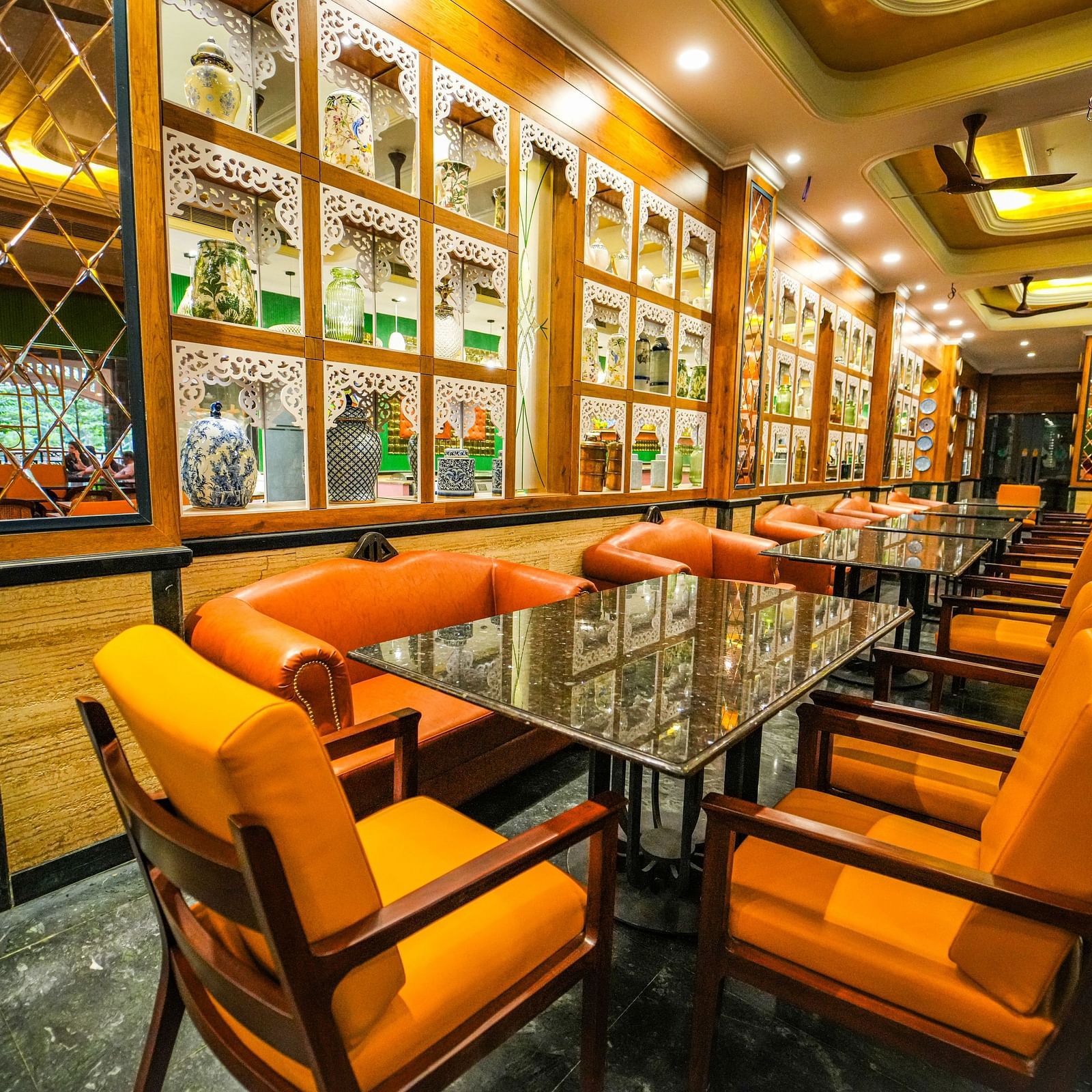 Chairs in the Dining Room at MAYFAIR Oasis Resort & Convention