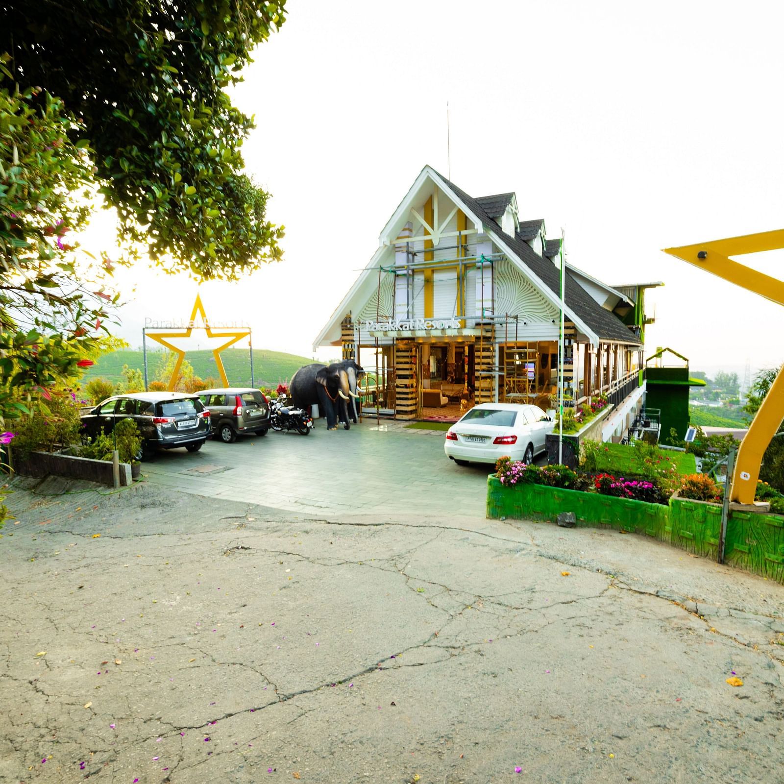 Facade of Parakkat Nature Hotel and Resorts, Munnar