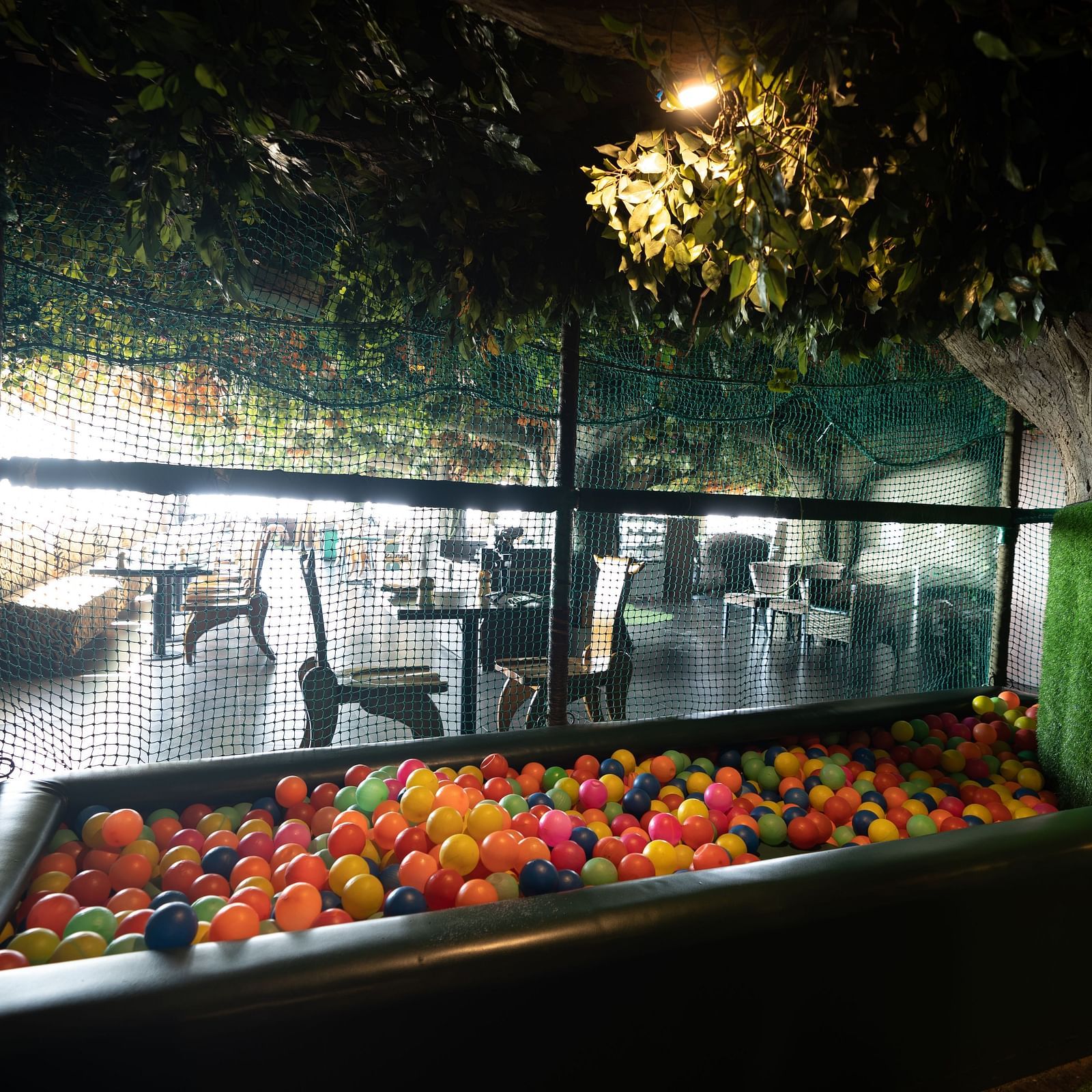 An image of a clourful play area in The President Hotel, Hubli