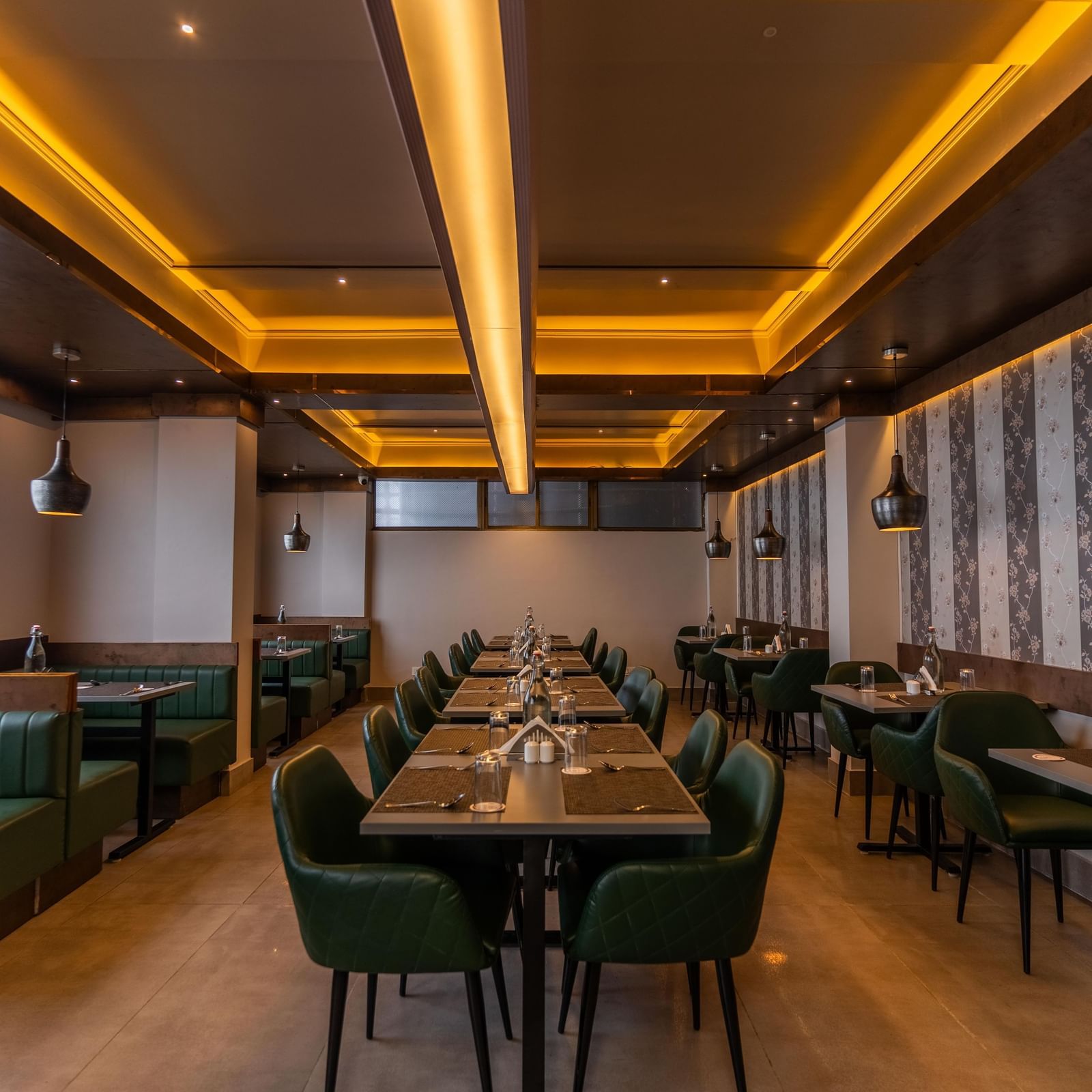 image of the fine dining restaurant at the soma hotel by avianna group, darjeeling