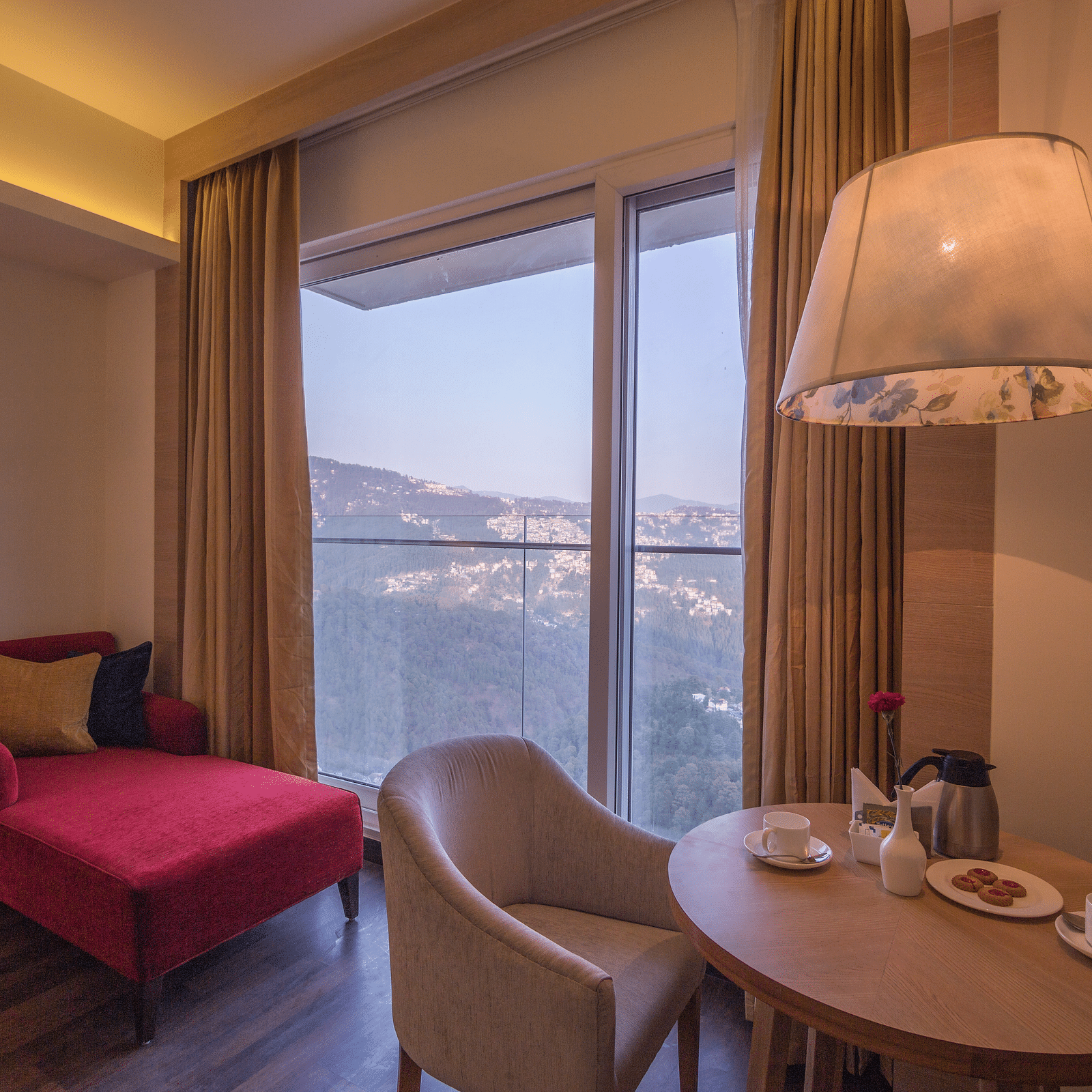image of a cosy sitting area with an amazing view