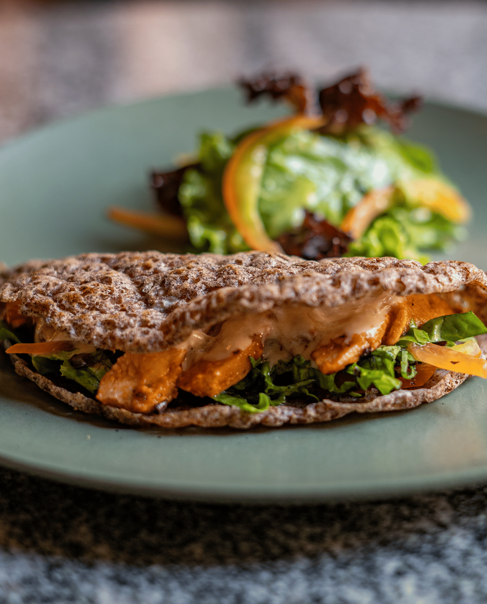 Chatamari with Garden Salad