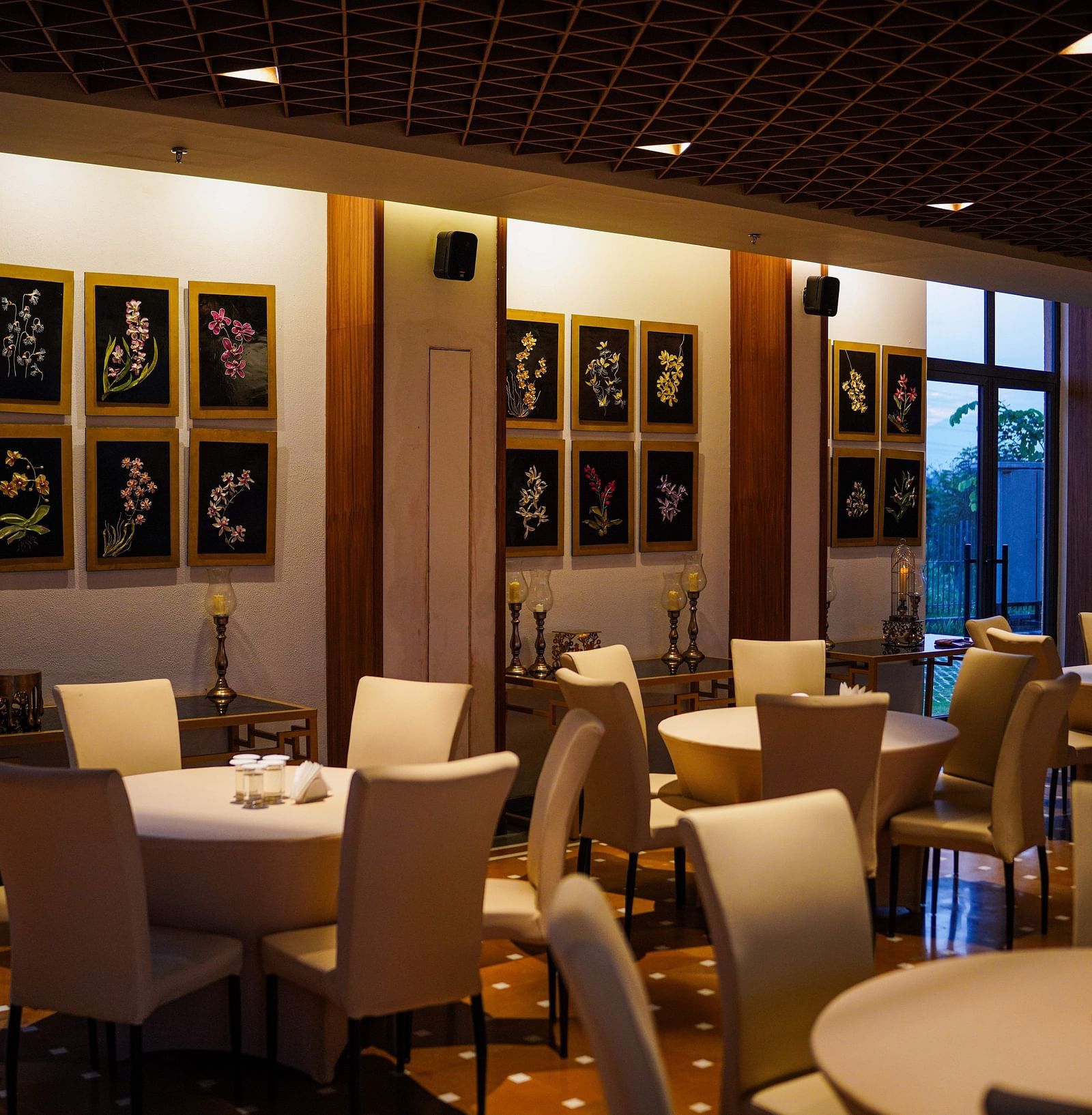 Seating arrangement in the banquet hall at Singalila Club