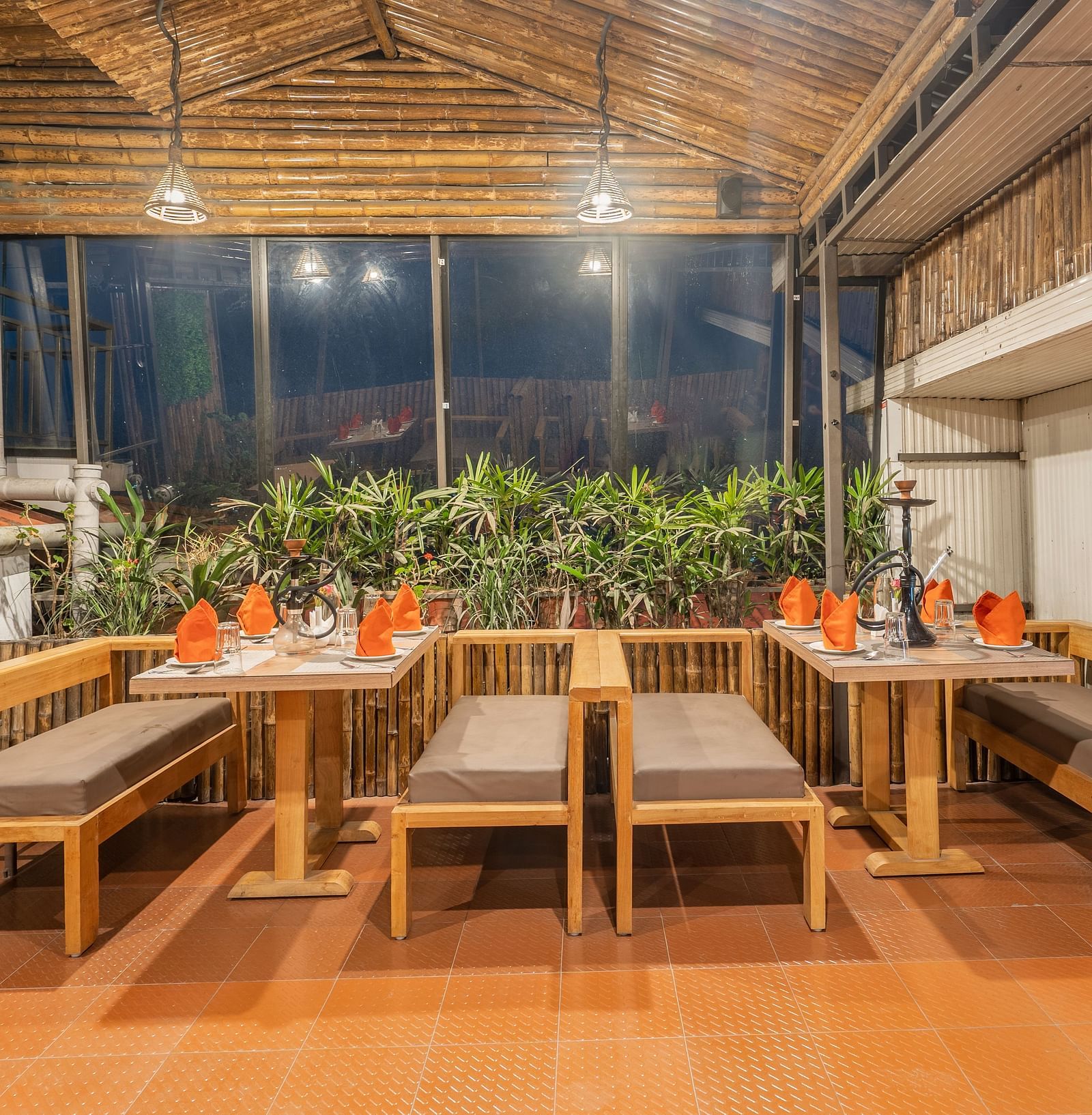 Dining arrangement in the restaurant at Summit Alpine Abode
