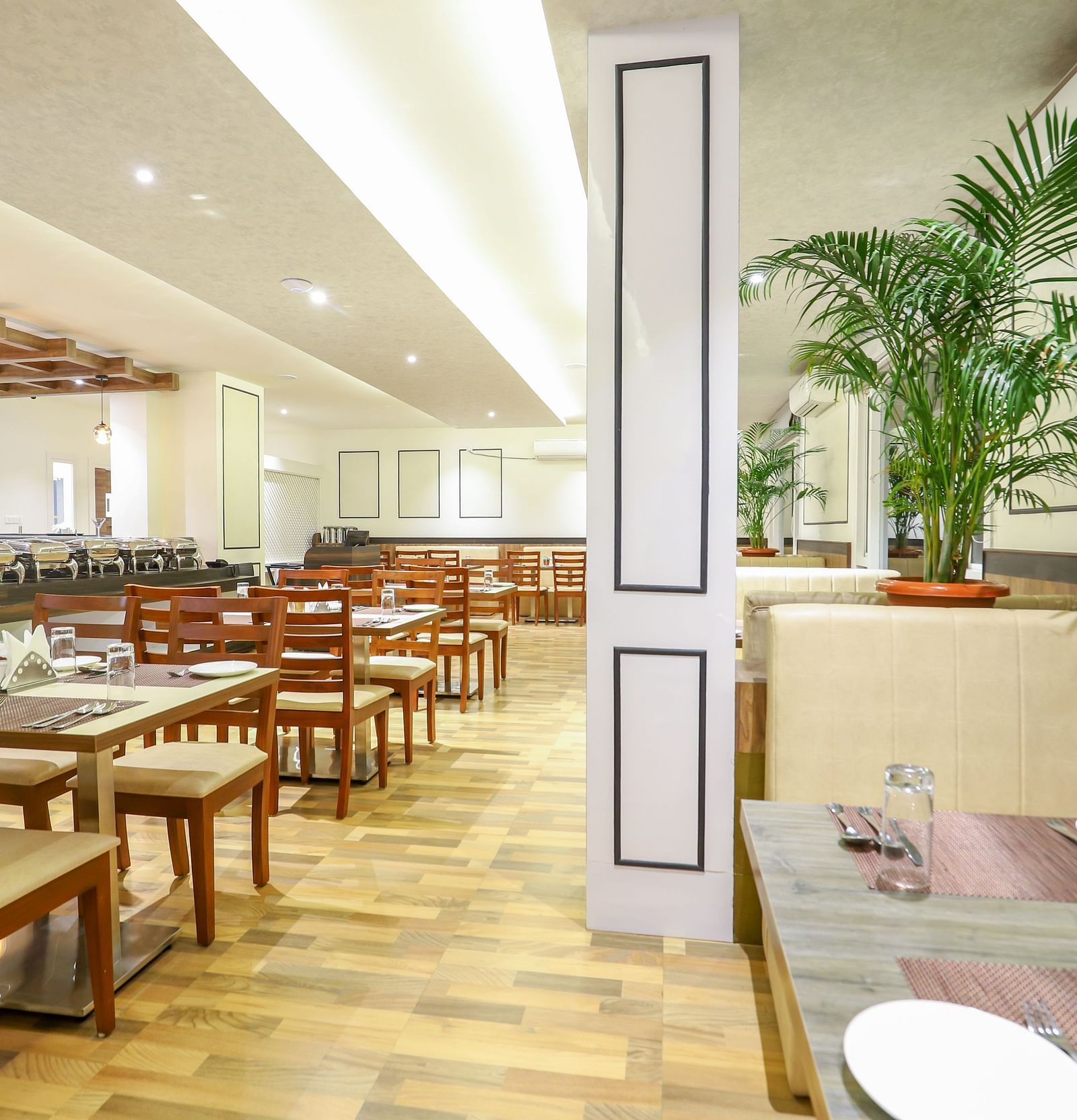 dining setting at a restaurant at Banari Regency by Summit, Namchi
