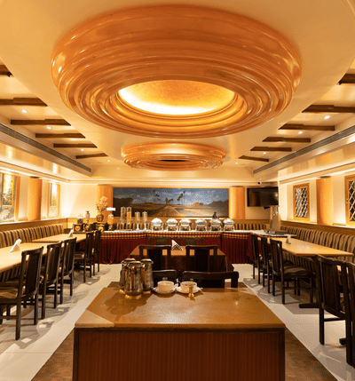 The restaurant at Hotel Pai Viceroy Jayanagar