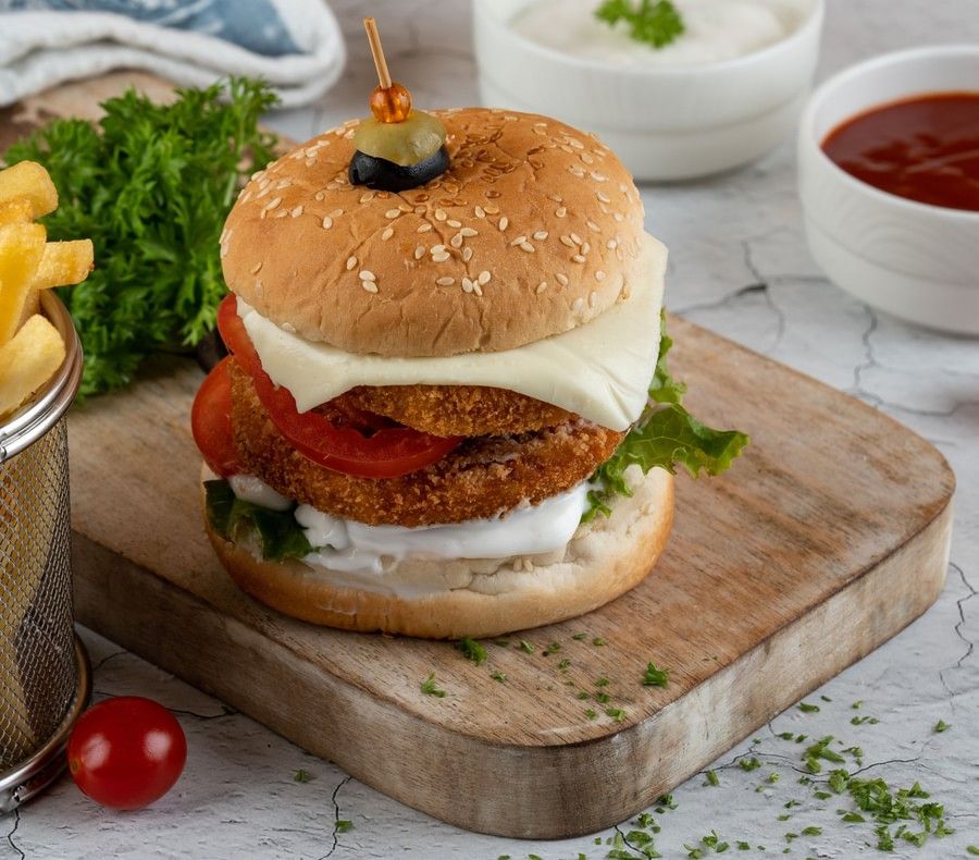 Double Chicken Burger