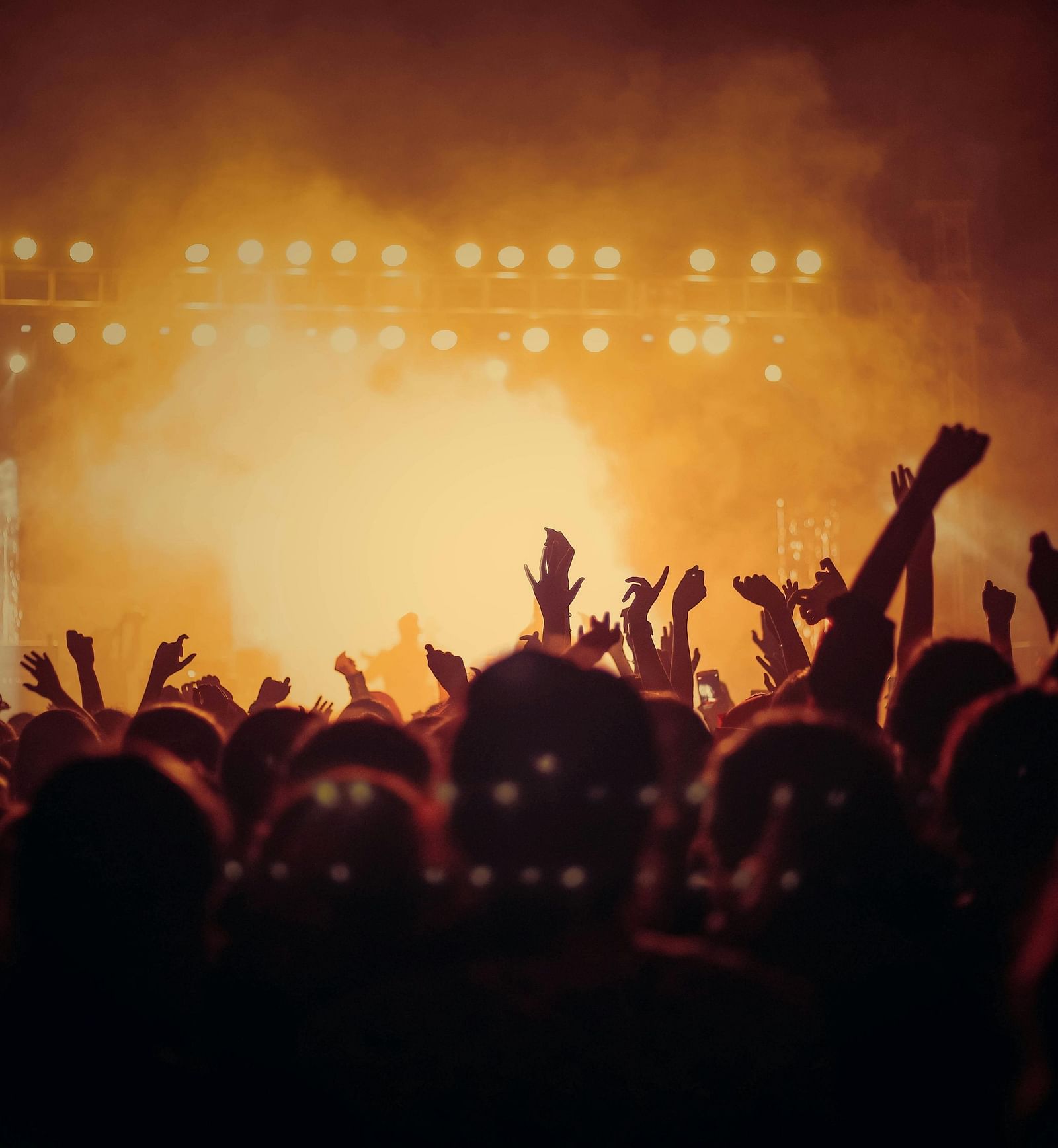 A crowd of people cheering in a concert |  Mango Hill Central, Chennai