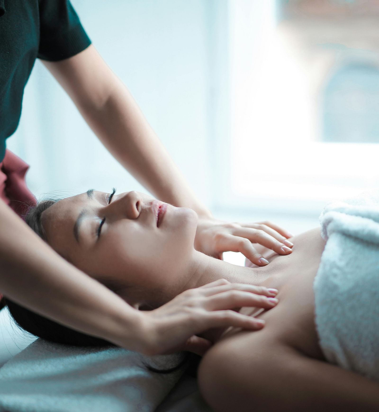 A women  lying on bed relaxing and getting massage  | Mango Hill, Yercaud