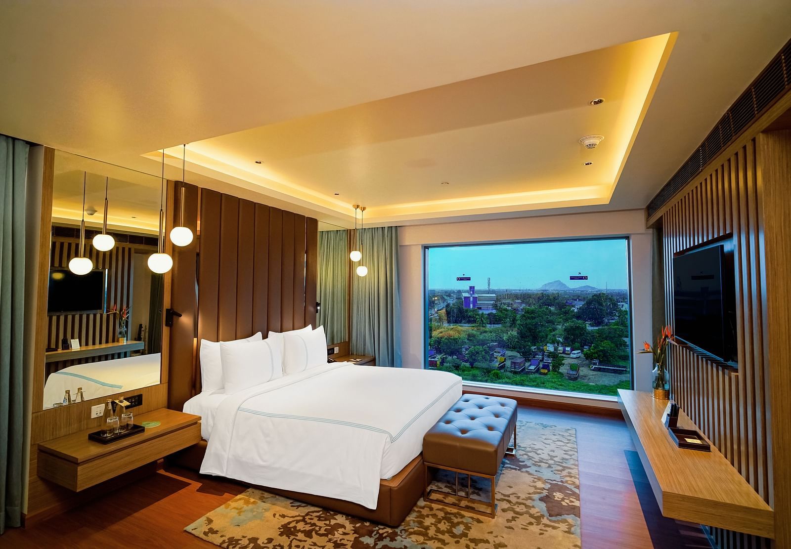 An image of Grand Velammal Suite with the view of the hill