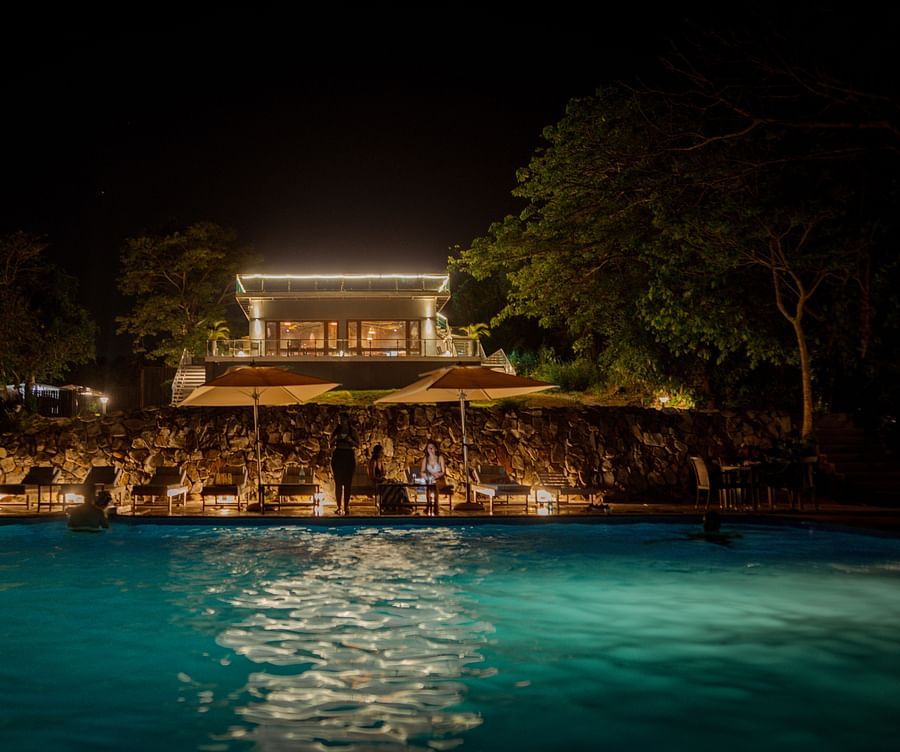 exterior of our restaurant at cintacor island resort