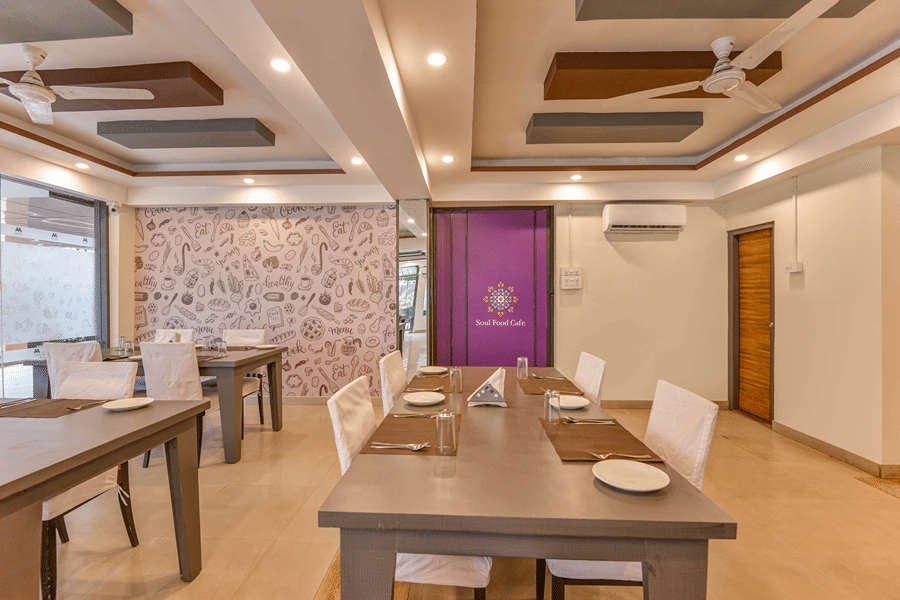 Soul Food Cafe interior at Mount Amara Hotel and Spa, Siliguri