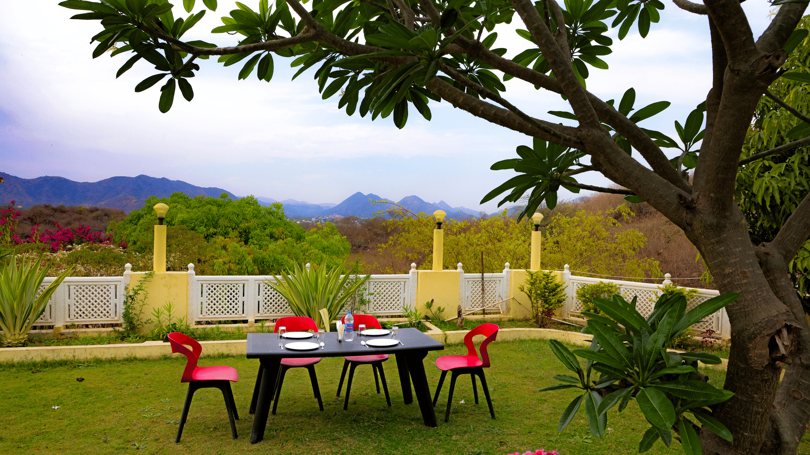Aravalli hills garden dining