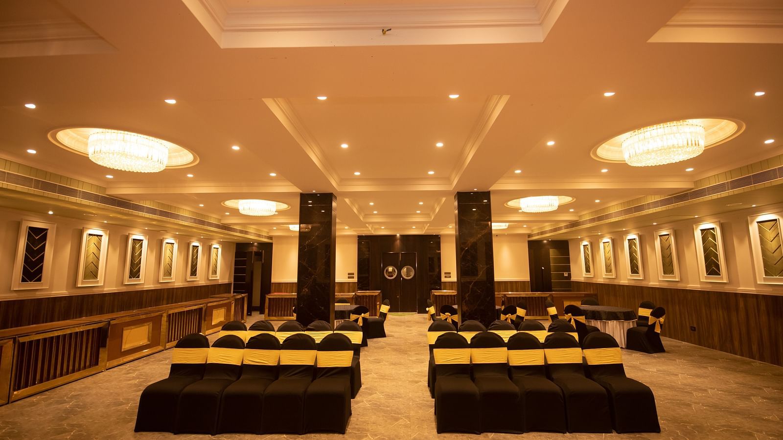 Seating arrangements inside Concorde hall 3 - The Cindrella Hotel, Siliguri