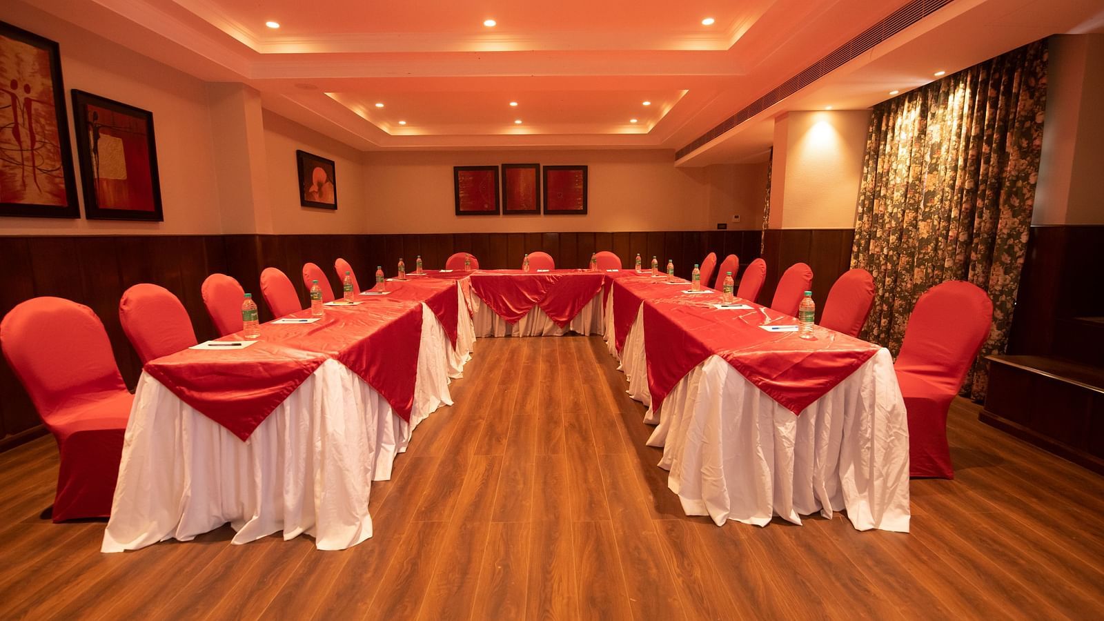 Seating arrangements inside coronation hall 3 - The Cindrella Hotel, Siliguri