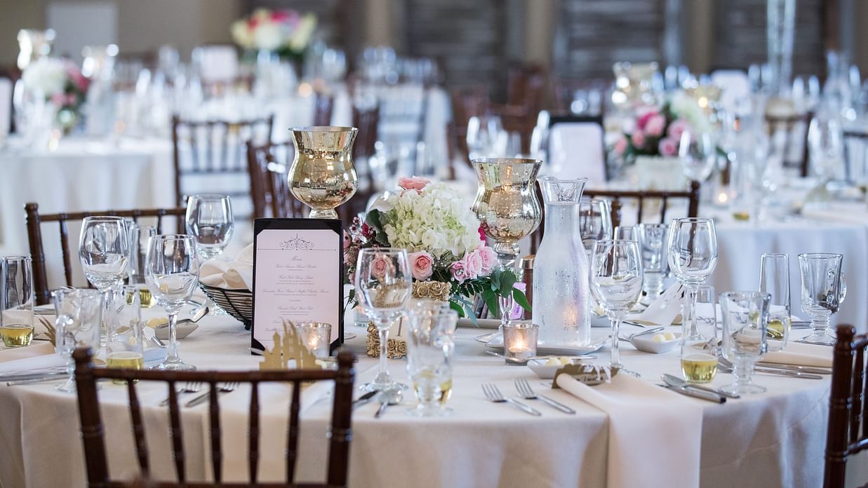 a table set for an event