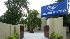 a gate leading up to ABN Sarovar Portico, Jim Corbett