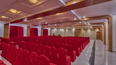indoor sitting space at the banquet hall - Golden Tulip, Tirupati