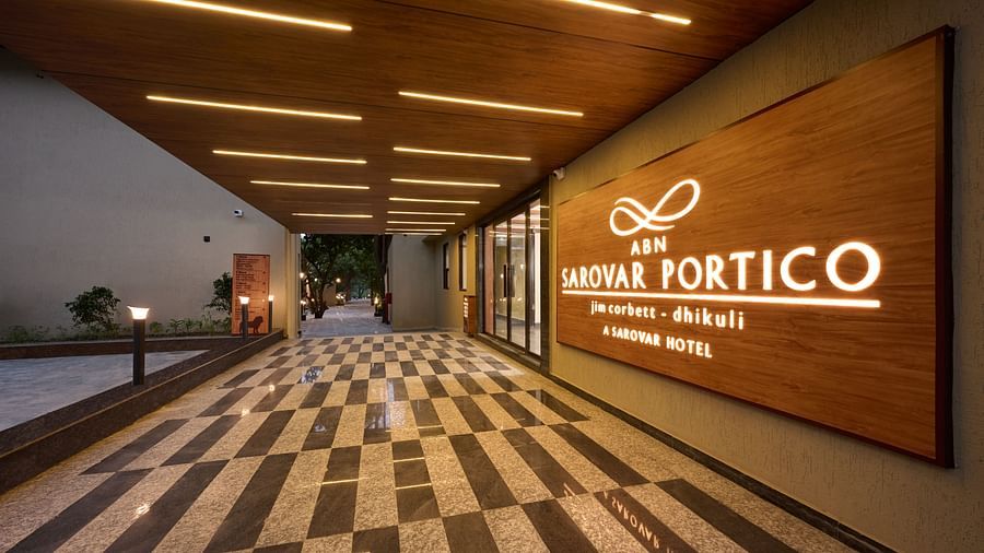 portico of ABN Sarovar Portico, Jim Corbett