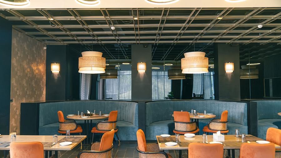 Dining setting of a restaurant at Montclair Ananta, Elite.