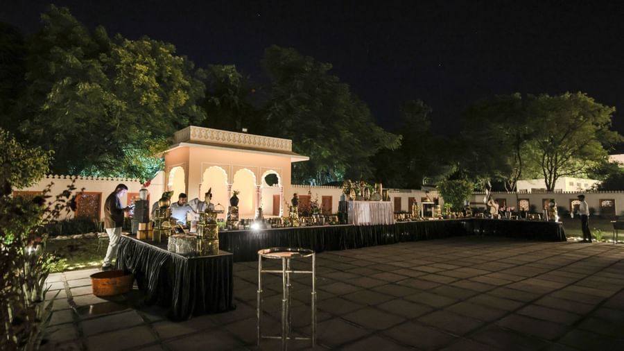 Outdoor Dinner at the lawns-Umaid Palace, Dausa-3