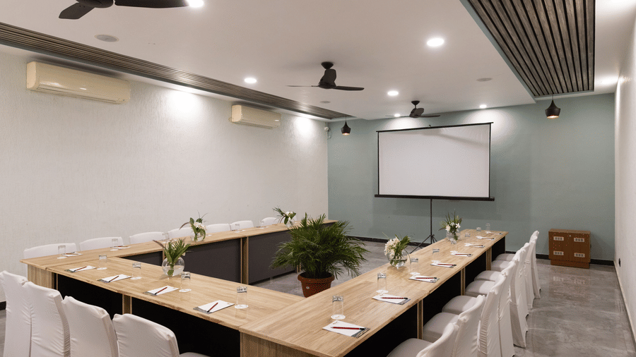 Hive conference and event hall with refined ambience at The Golden Tusk, Jim Corbett