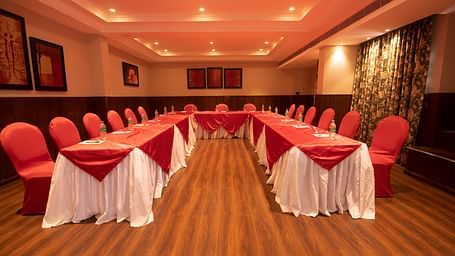 Seating arrangements inside coronation hall 3 - The Cindrella Hotel, Siliguri