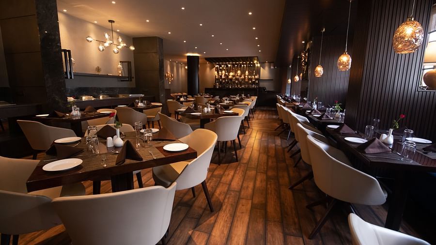 Seating arrangements inside Amrapali - The Cindrella Hotel, Siliguri