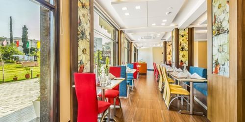 Manisar restuarant seating arrangements and view