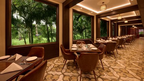 Flavours picture with bar entrance view