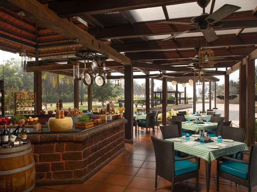 An image of Salute, the Italian restaurant at Kenilworth Resort and Spa