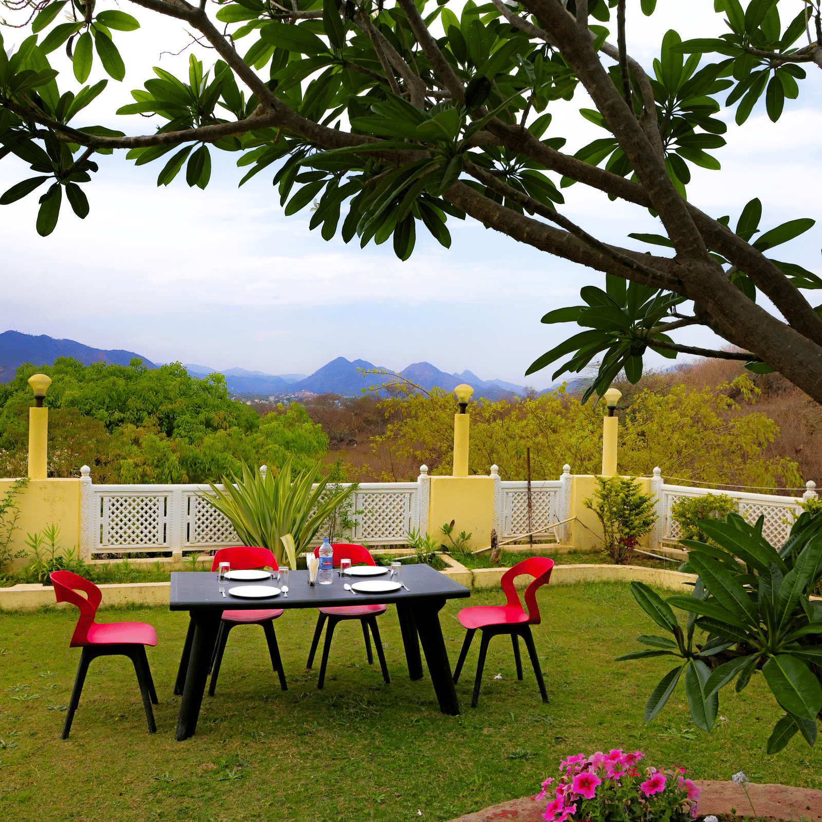 Aravalli hills garden dining
