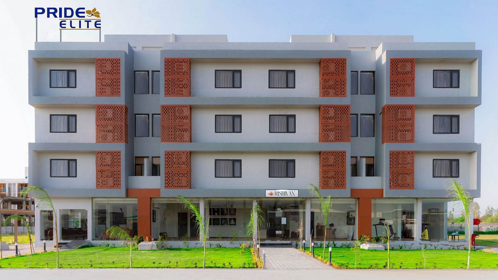 facade view of the Pride Elite Becharaji
