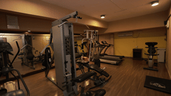 The equipments at the gym in MGM Mark Whitefield, hotel in Bangalore