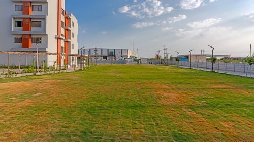 view of the lawn at Pride Elite Becharaji