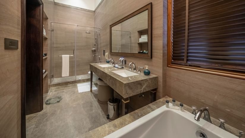 bathroom in the Presidential Suite - Kenilworth Hotel, Kolkata