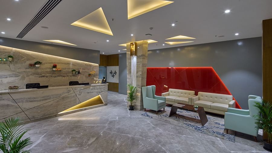Reception and lobby view at Grand Continent - A Sarovar Premiere Affiliate Hotel, Hosur