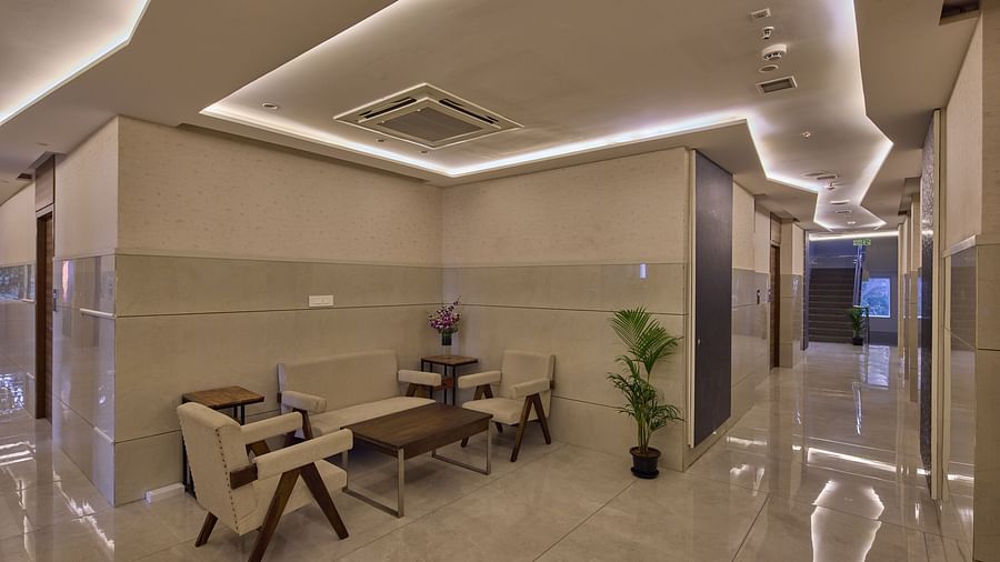 Seating arrangements in the lobby at Grand Continent - A Sarovar Premiere Affiliate Hotel, Hosur