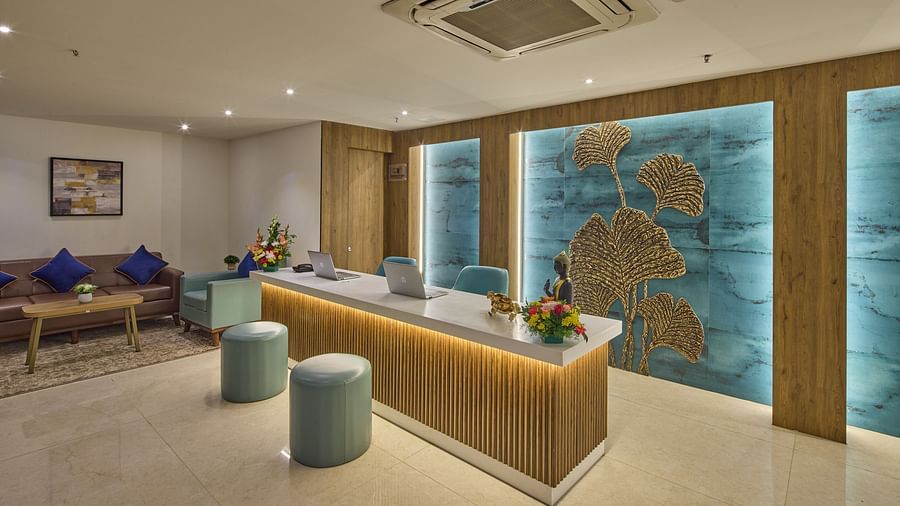 A welcoming reception area with modern furnishings and decor - Grand Continent, Brookefield