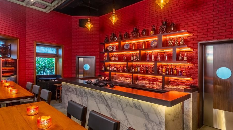 interior view of Misbah - Bar and Kitchen in Kolkata - Kenilworth Hotel, Kolkata