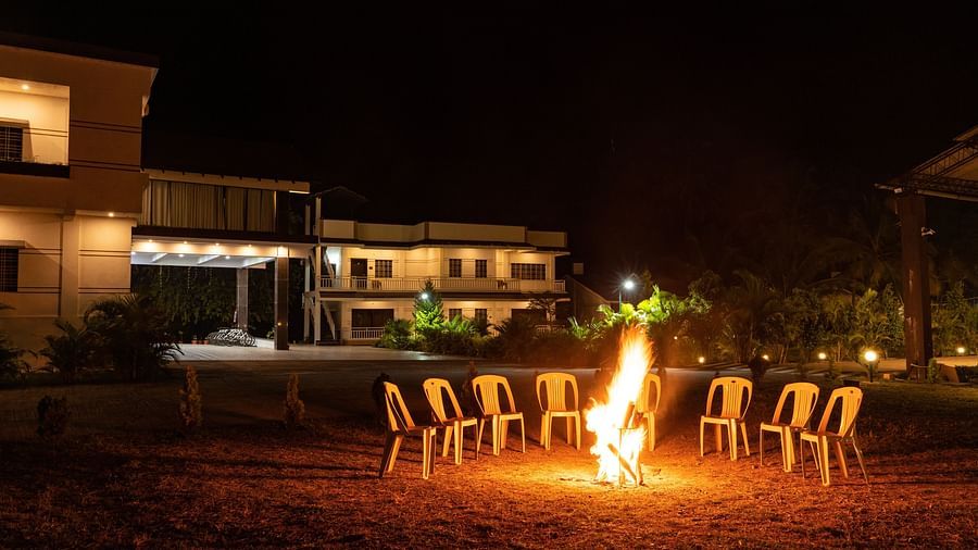Empty chairs in front of a campfire - Mastiff Select Terrain