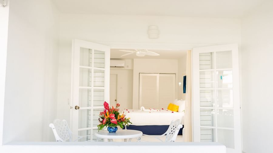 A sneak peek through the window into a room at The Soco House