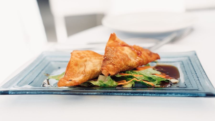 The Soco House - a plate of wontons