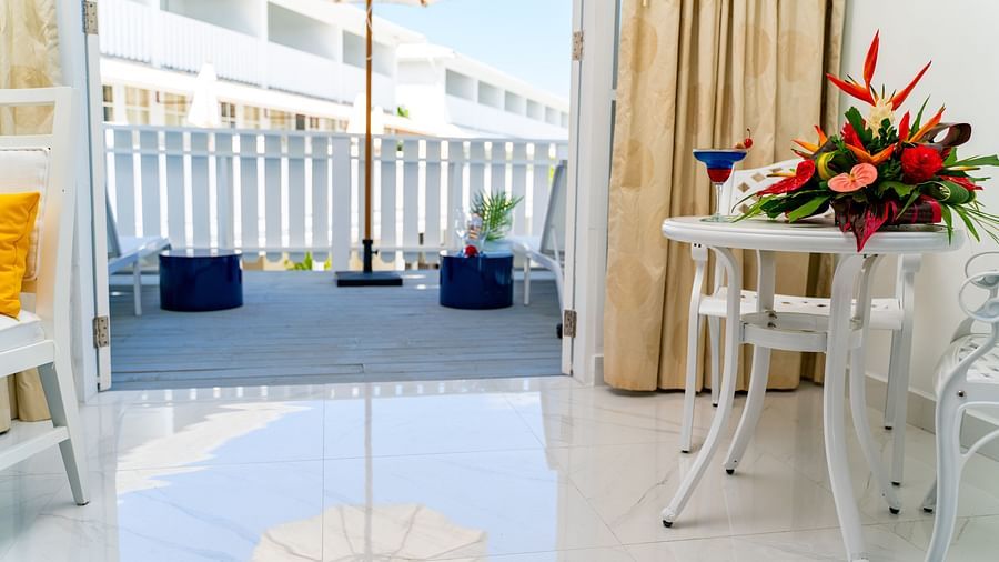 The Soco House - the attached patio of one of the rooms in Saint Lucia