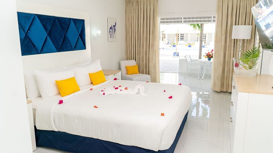 Soco House - the view of double sharing beds at one of the rooms in St. Lucia